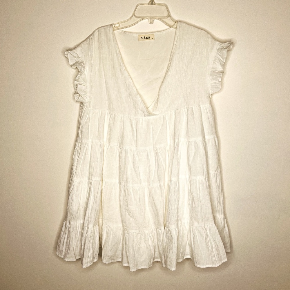 C'Isa from Lizard Thicket White Dress Small NWT